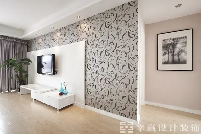 背景墙如果再点缀一幅画或全家福,一定会更有居家 ...