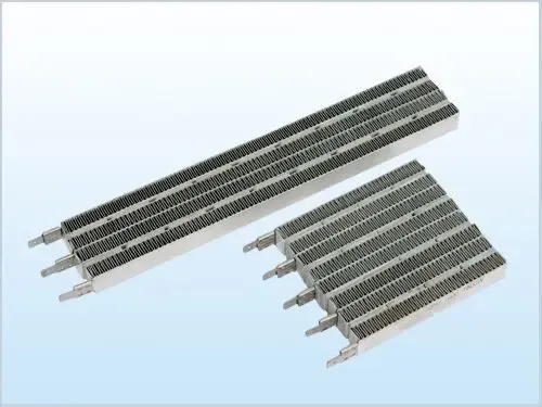 2. 金属ptc:①:主要采用铝翅发热板发热装置,具有防锈、不怕冲击、使用