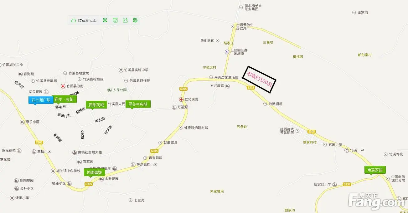 十堰市竹溪县东城新区3宗约100亩商住.(个人)
