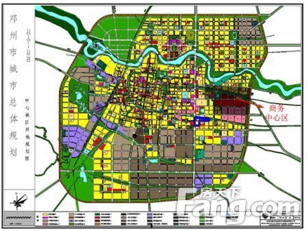 河南邓州市2.19平方公里商务中心专业市场用地出让图片