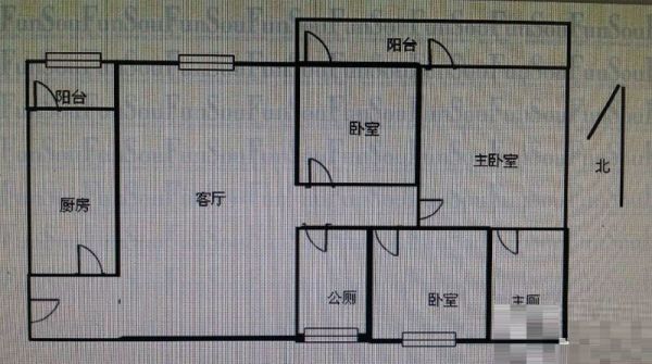 佳信花园 3房2厅 生活便利 交通方便