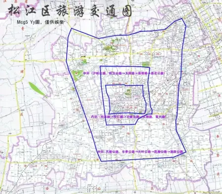 松江区十二五道路规划之:内环——中环——外环